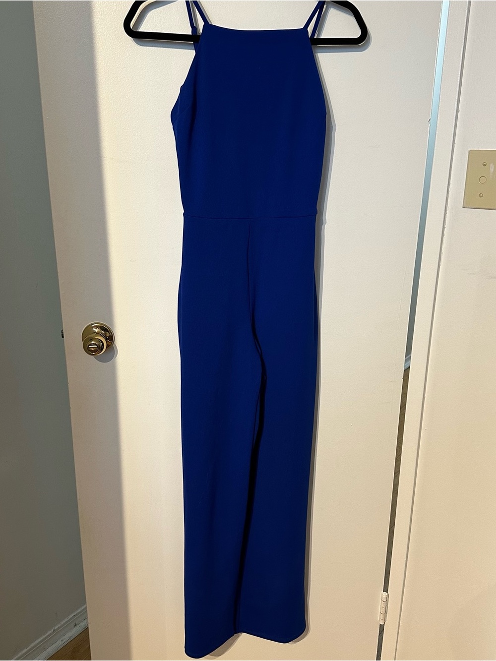 Women’s Royal Blue Halter Jumpsuit Size S